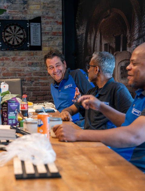 ASN Amsterdam werknemers lunchen